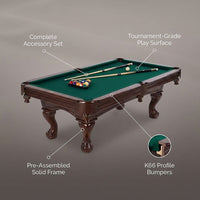 8.3 Ft. Pool Table with Billiard Ball and Cue Stick Set — Lifestyle