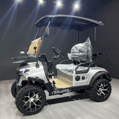 2025 Fast 45KM/H Lithium Battery 2 4 Seats Electric Club Golf Buggy 72V City Golf Scooter Golf Carts 2+2 Seater Golf Cart