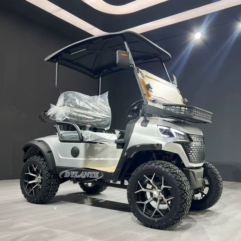 2025 Fast 45KM/H Lithium Battery 2 4 Seats Electric Club Golf Buggy 72V City Golf Scooter Golf Carts 2+2 Seater Golf Cart