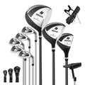 Men'S Complete Golf Clubs Package Set 10 Pieces Includes Alloy Driver Black