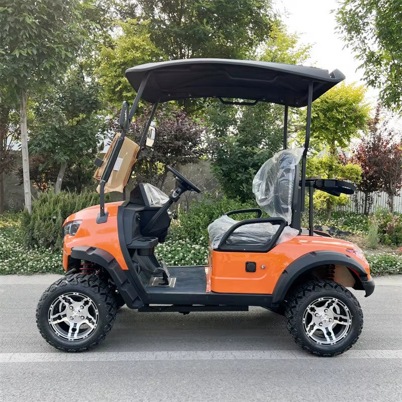 2025 Fast 45KM/H Lithium Battery 2 4 Seats Electric Club Golf Buggy 72V City Golf Scooter Golf Carts 2+2 Seater Golf Cart