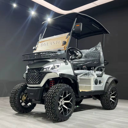 2025 Fast 45KM/H Lithium Battery 2 4 Seats Electric Club Golf Buggy 72V City Golf Scooter Golf Carts 2+2 Seater Golf Cart