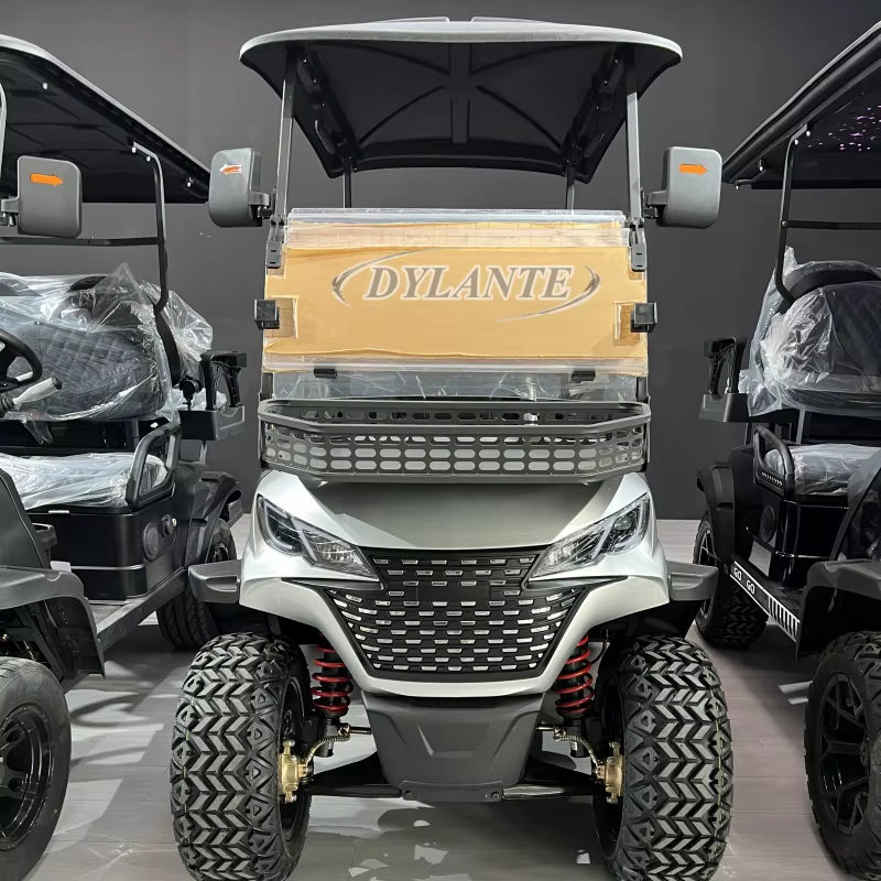 2025 Fast 45KM/H Lithium Battery 2 4 Seats Electric Club Golf Buggy 72V City Golf Scooter Golf Carts 2+2 Seater Golf Cart