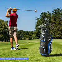 Men'S 9 Pieces Complete Golf Club Set Includes 460Cc Alloy Driver 3# Fairway Wood 4# Hybrid 6# 7# 8# 9# and P# Irons