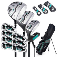 Ultimate Men'S Golf Complete Set with Rain Hood, 13 Pieces, Green — Studio Shot